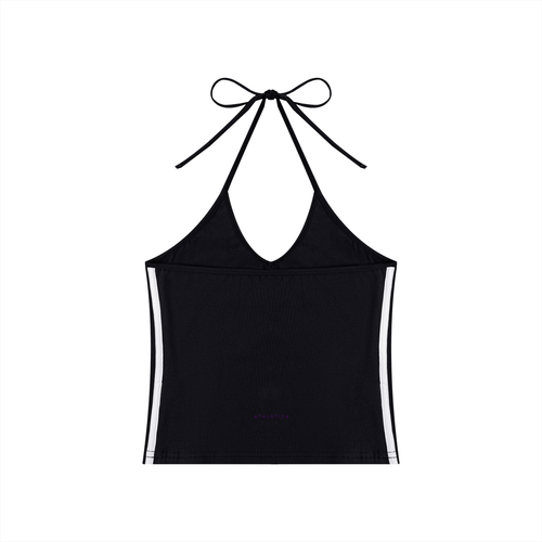 ATHLETICA PERFORMANCE - Women's Color Block Halter Crop Tank Top