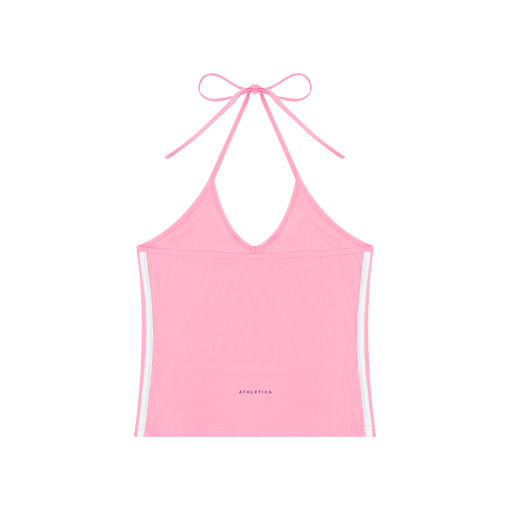 ATHLETICA PERFORMANCE - Women's Color Block Halter Crop Tank Top
